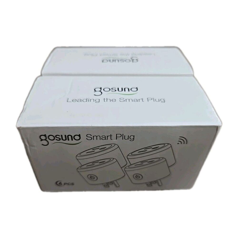 Gosund Smart WP3 White Wireless Wi-Fi Smart Plugs 4 Pieces